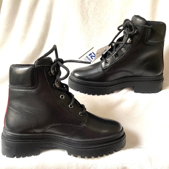 HARLEY DAVIDSON Chunky Lug Sole Grunge, Goth core Combat Moto Witchy Boots Sz 6 - Picture 3 of 15